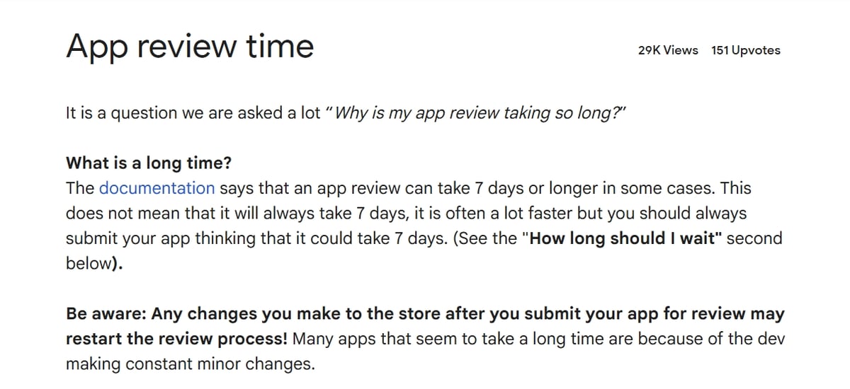 Google Play App Review: Why It Takes So Long and What You Can Do About It — inline image