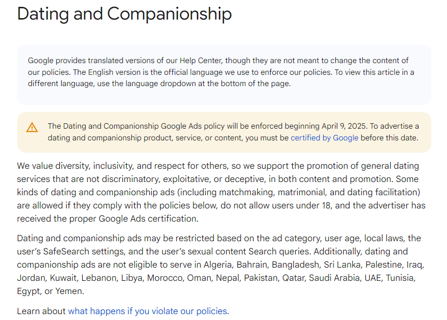 Google’s New Policy on Dating and Companion Apps: The Impact and Resolution for Developers — inline image