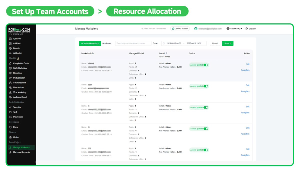 New Sub-Account Feature Live on ROIBest PWA — Fine-Tuned Control for Smarter ROI — inline image