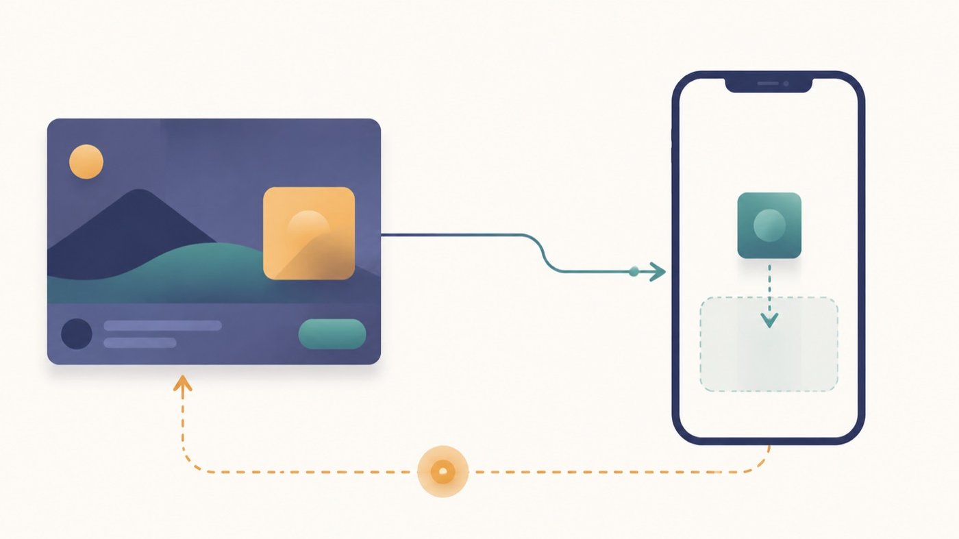 Illustration of an app install campaign with an event reporting loop from device back to the ad platform