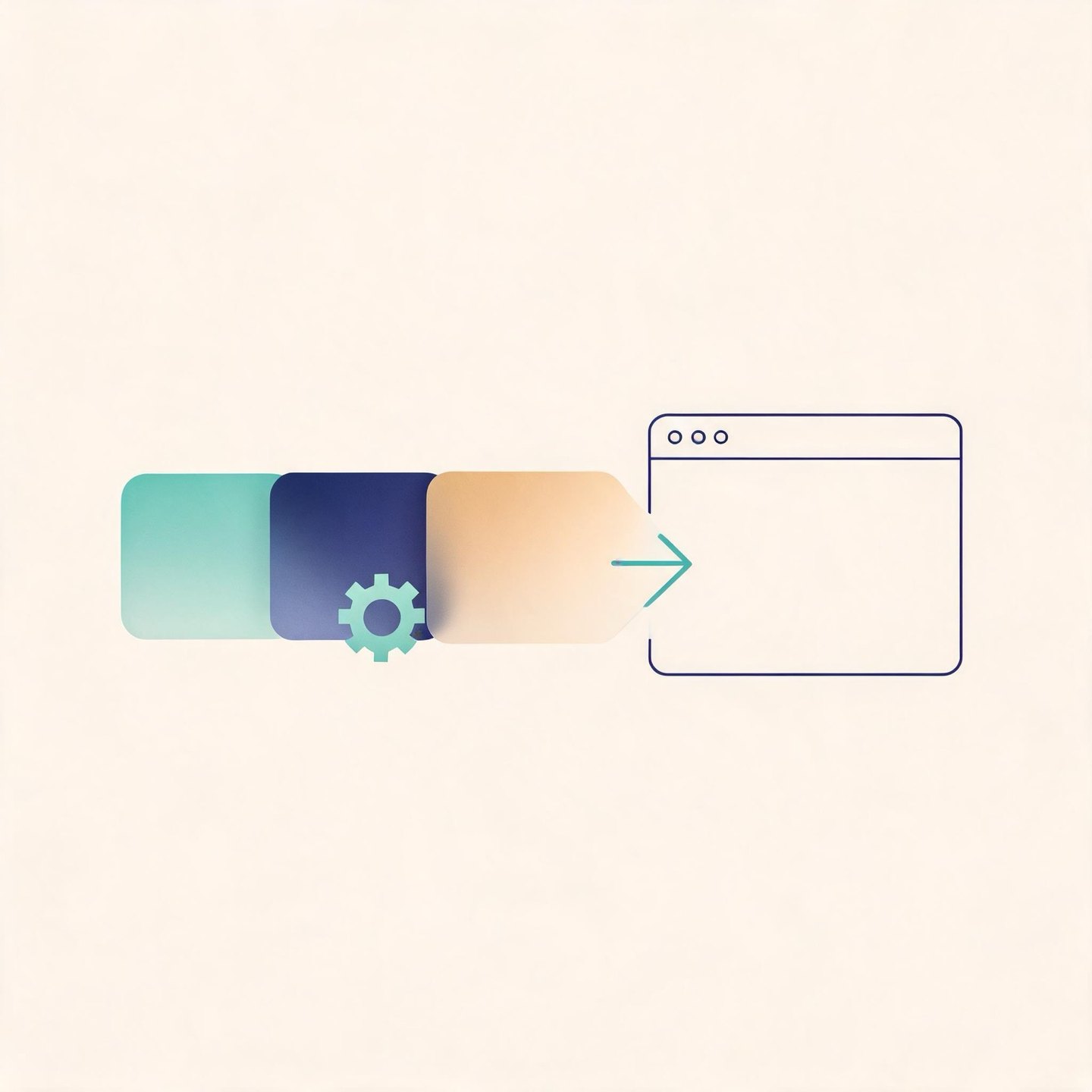 Illustration of a PWA deployment pipeline with a service worker waiting to take over
