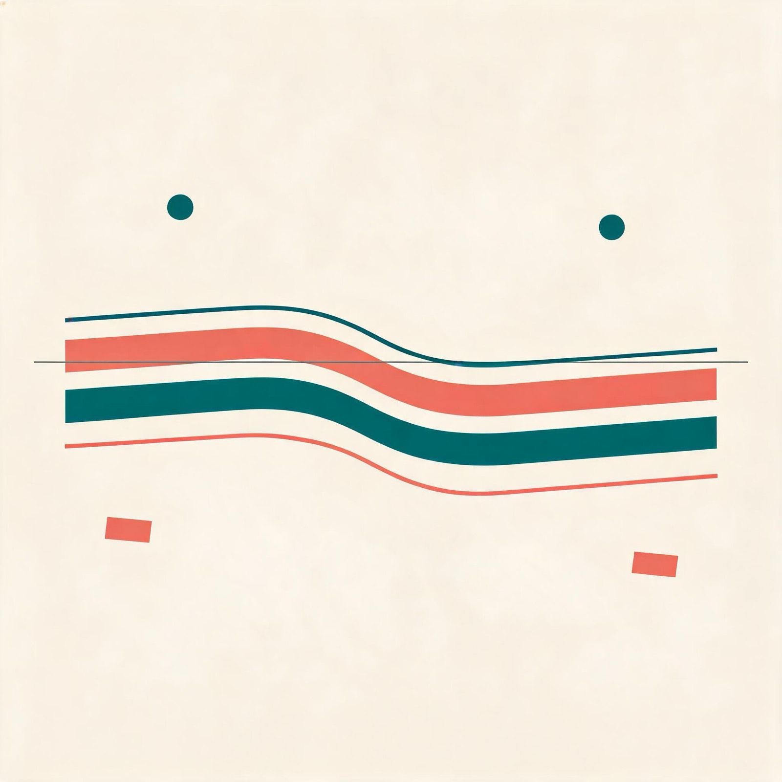 Abstract illustration of several payment rails of different widths crossing a border line